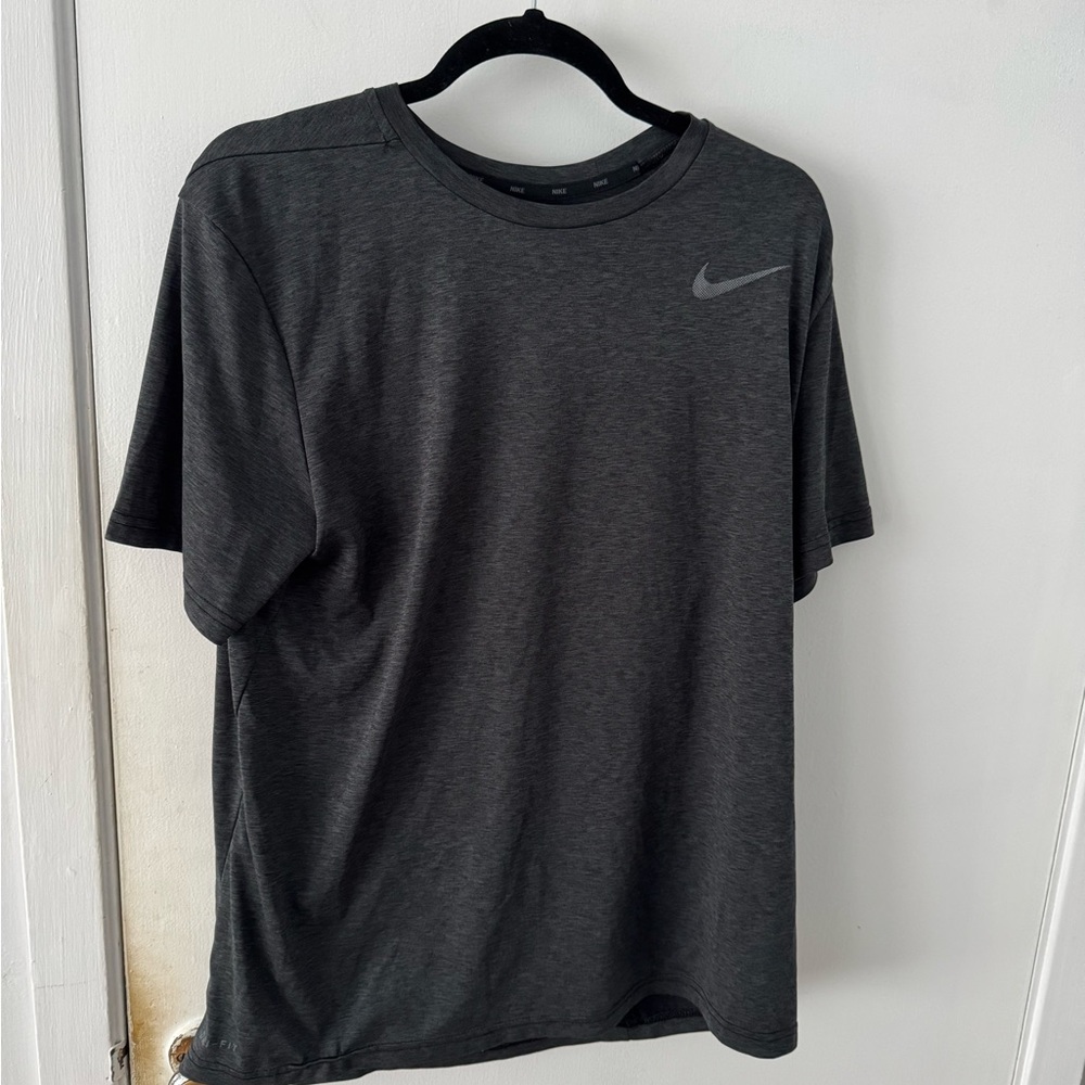 Nike Men's Heathered Black Dri-Fit Shirt